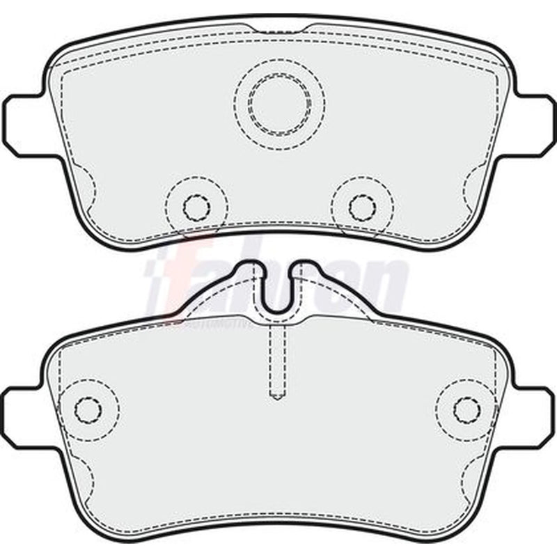 Fahren Rear Brake Pad Set fits Mercedes-Benz A-Class 2013-2018 176.052