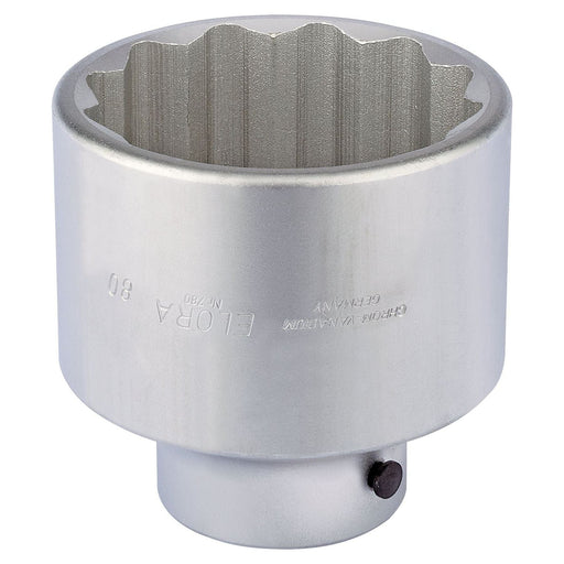 Draper Elora Bi-Hexagon Socket, 1" Sq. Dr., 80mm 67400 Draper  - Town Parts