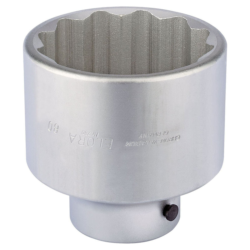 Draper Elora Bi-Hexagon Socket, 1" Sq. Dr., 80mm 67400 Draper  - Town Parts