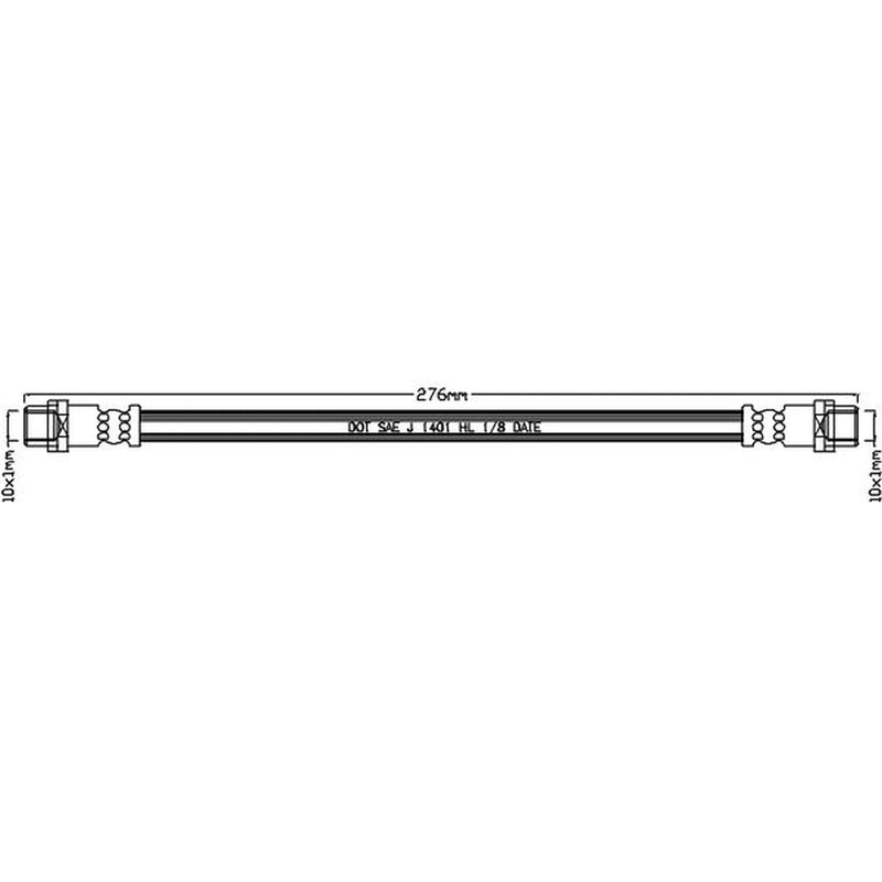 Abtex Brake Hydraulic Hose Line inner ABH1101