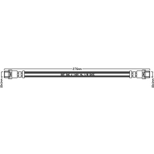 Abtex Brake Hydraulic Hose Line inner ABH1101