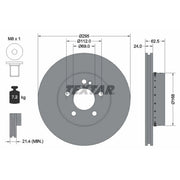 Textar 2 x Two-Piece Front Brake Disc Brake Discs 92358725-x2