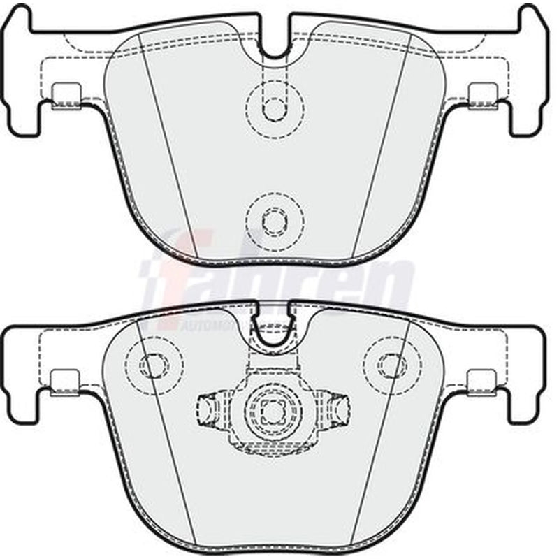 Fahren Rear Brake Pad Set fits BMW 3 2011-2019