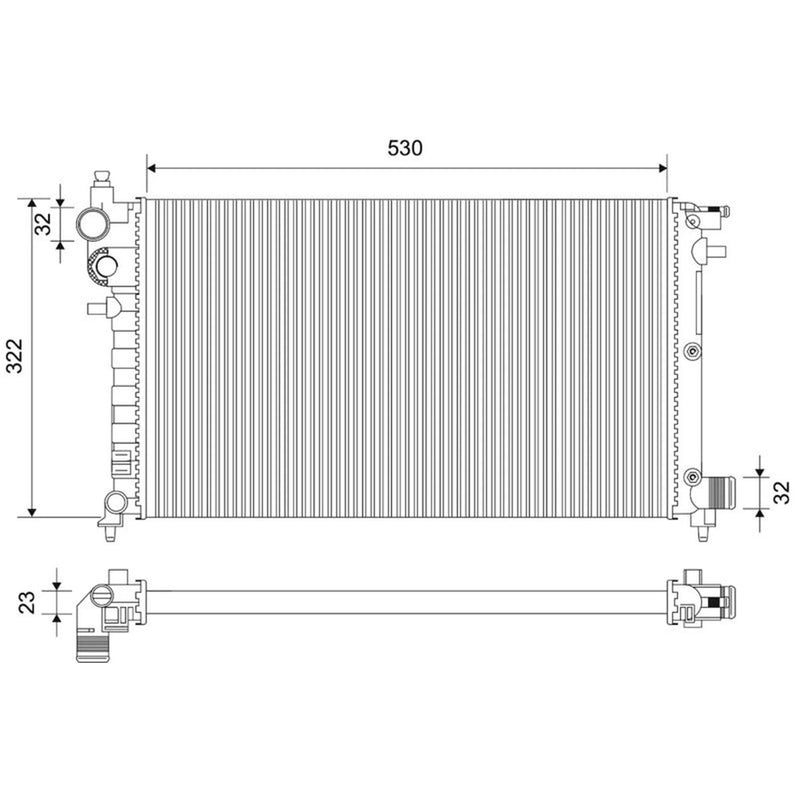 Valeo Engine Radiator 731186