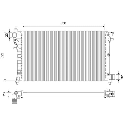 Valeo Engine Radiator 731186