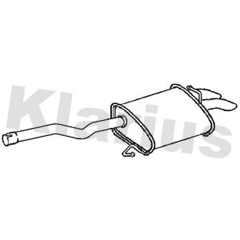 Klarius Box With Tail Pipe Rear AU446E