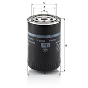 MANN-FILTER Engine Oil Filter W 940/50