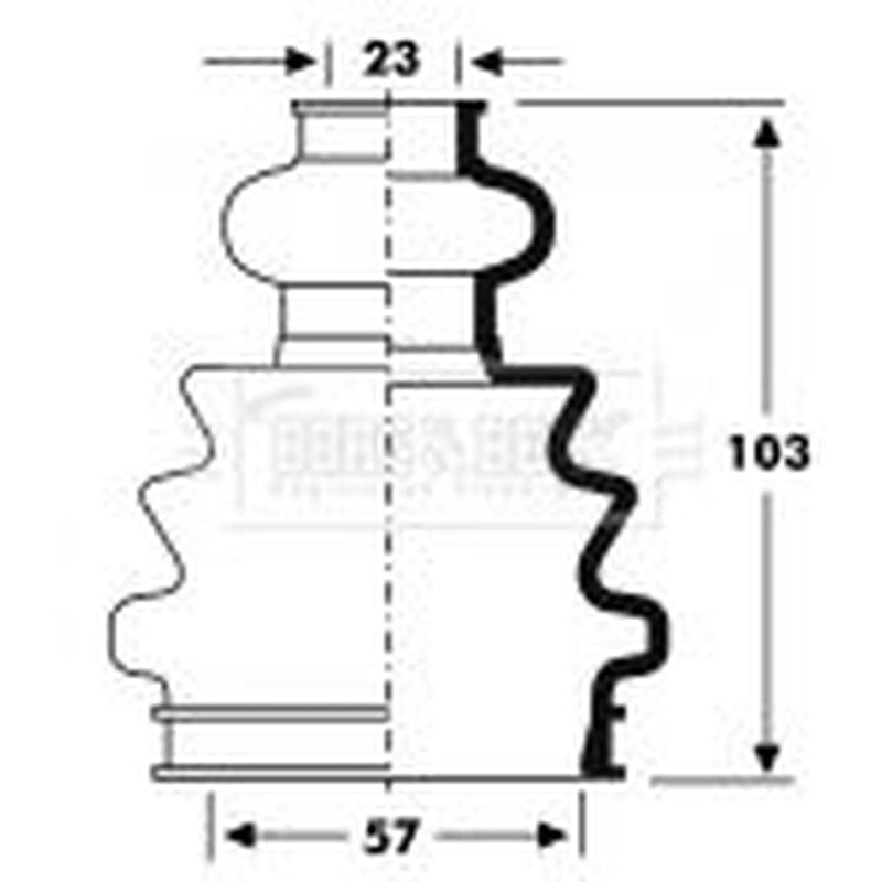 Borg & Beck Drive Shaft Bellow Kit transmission sided BCB2803