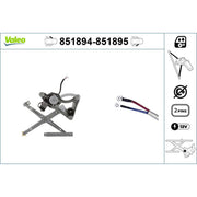 Valeo Electric Window Regulator Lifter Right Front 851895