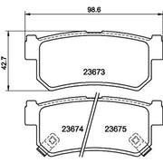 Mintex Rear Brake Pad Set MDB2823