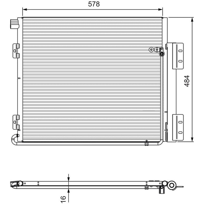 Valeo Air Conditioning Condenser 815060