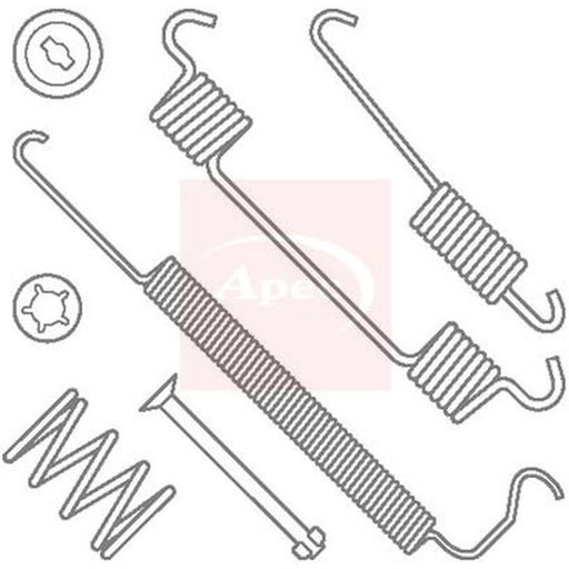 Apec Brake Shoe Accessory Kit Rear KIT2017