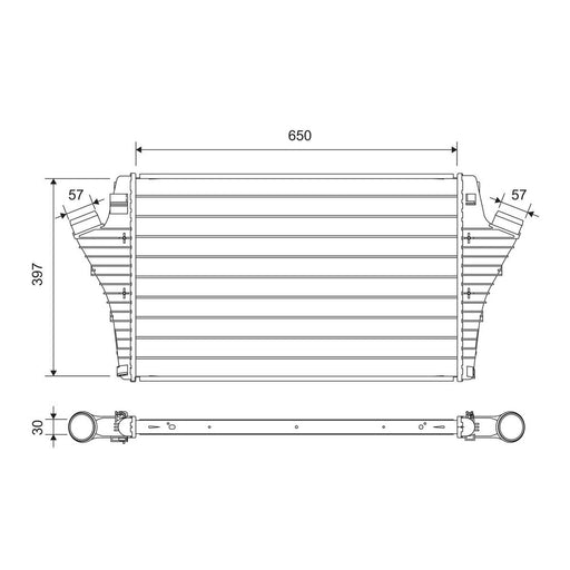 Valeo Intercooler (Charge Air Cooler) 817697