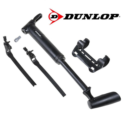 Bike Hand Pump Dunlop One Way Mini 7Inch Portable Air Tyre Inflator Clip Dual - Dunlop - Van Life Living