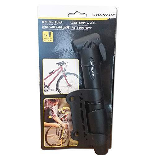 Bike Hand Pump Dunlop One Way Mini 7Inch Portable Air Tyre Inflator Clip Dual - Dunlop - Van Life Living