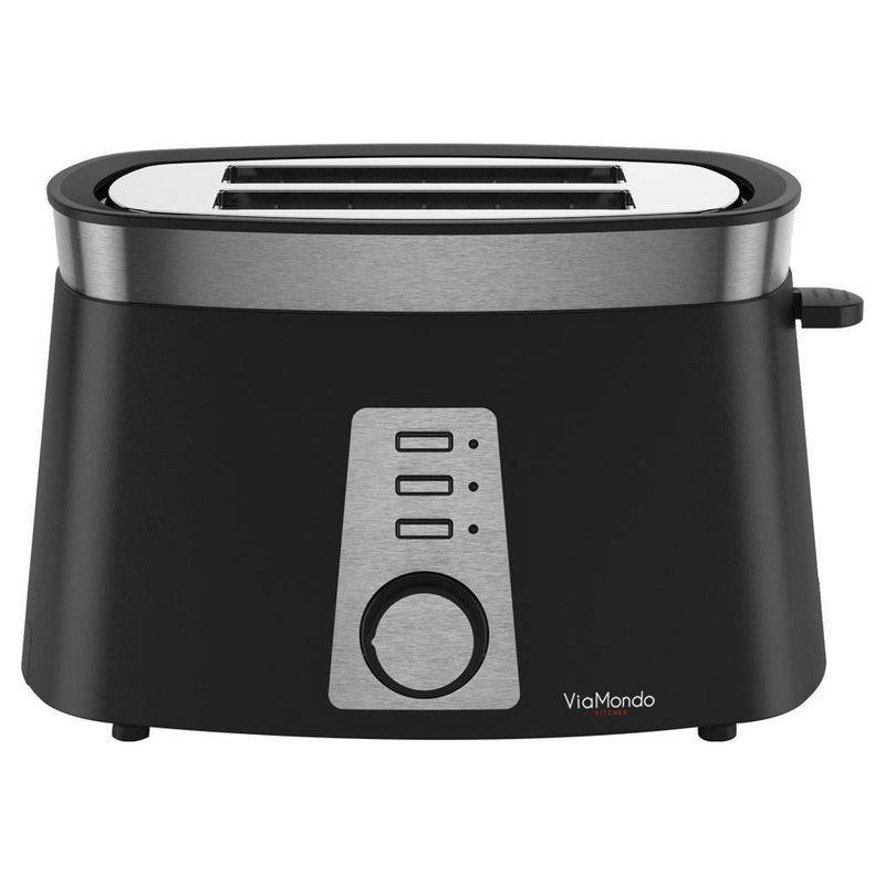 Black Toast It Toaster & 1.7l Kettle Low Wattage Ideal for Camping Caravans Motorhomes - Via Mondo - Van Life Living