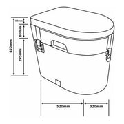 Blue Diamond Nature Calls Eco Composting Toilet - Blue Diamond - Van Life Living