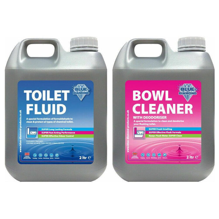 Blue Diamond Twin Pack 2 Litre Chemical Toilet Fluid - Blue Diamond - Van Life Living