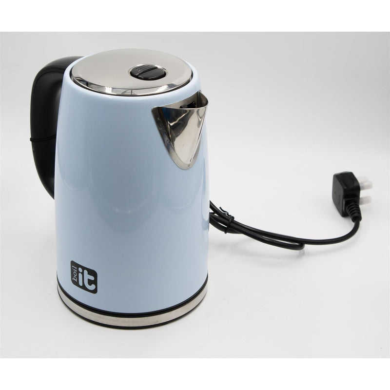 BOIL IT Blue 240V / 900W 1.7l Kettle Low Wattage Ideal for Camping Caravans Motorhomes - Via Mondo - Van Life Living