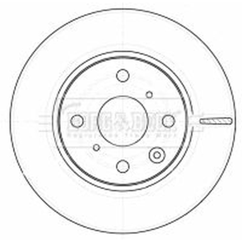 Borg & Beck 2 x Vented Front Brake Discs BBD4534-x2
