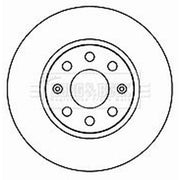 Borg & Beck 2 x Solid Front Brake Discs BBD4715-x2