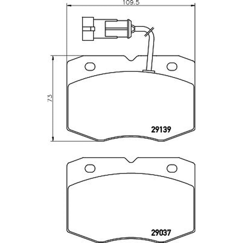 Mintex Front Brake Pad Set MDB2049