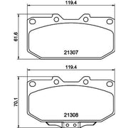 DON Front Brake Pad Set PCP2223
