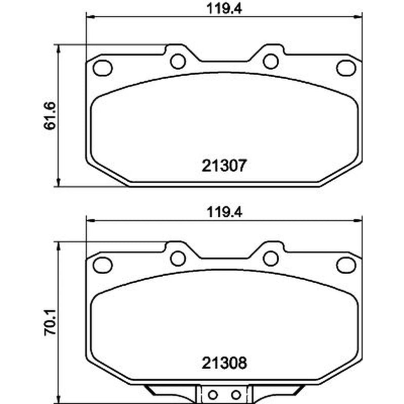 DON Front Brake Pad Set PCP2223