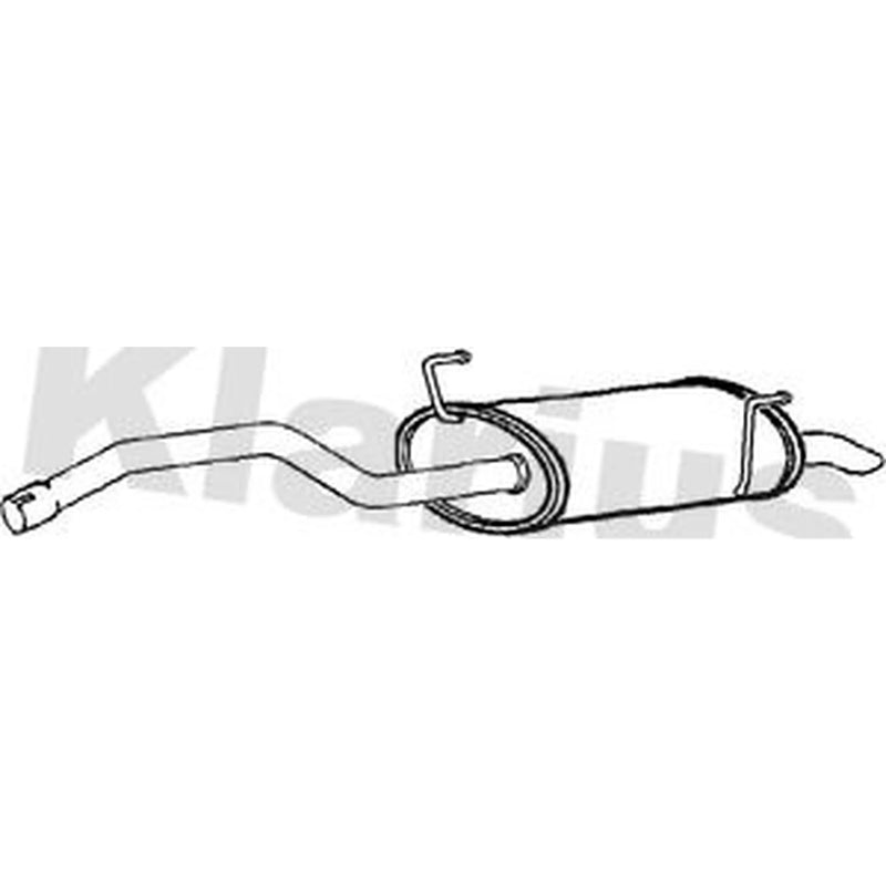 Klarius Box With Tail Pipe Rear CN536D