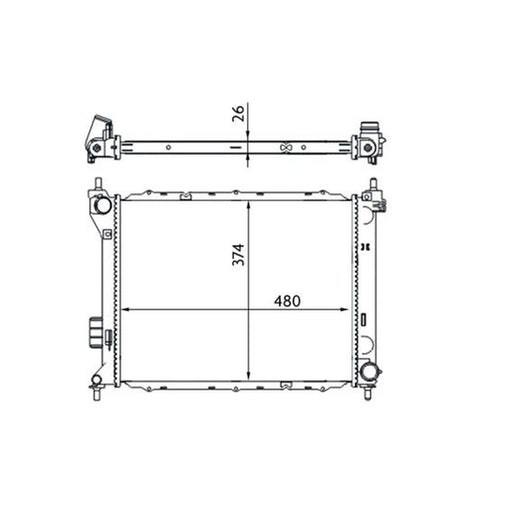 Mahle Engine Radiator CR 1695 000S