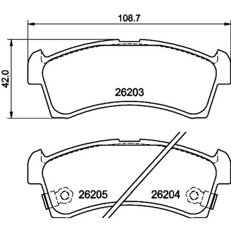 DON Brake Pad Set PCP1798