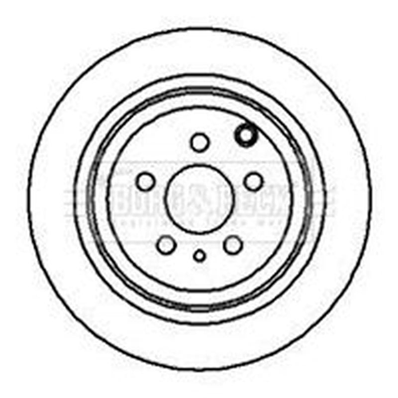 Borg & Beck 2 x Rear Brake Discs BBD4070-x2