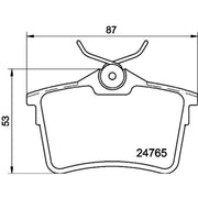 Mintex Rear Brake Pad Set MDB2978