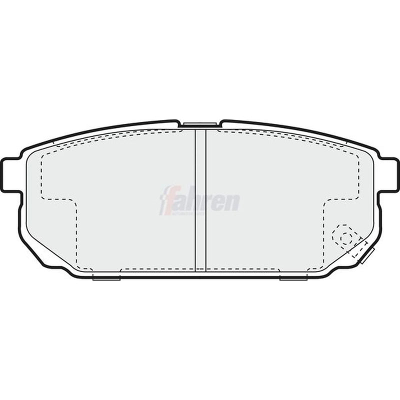 Fahren Rear Brake Pad Set FBP3597