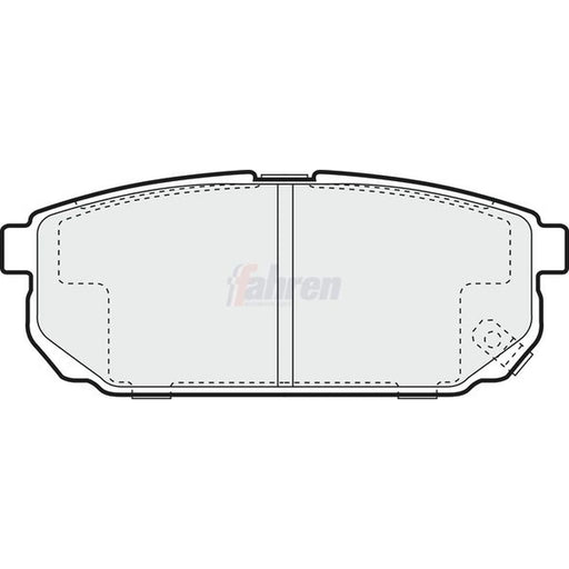 Fahren Rear Brake Pad Set fits Kia Sorento I 2002-2011 2.4 2.5 3.3 3.5