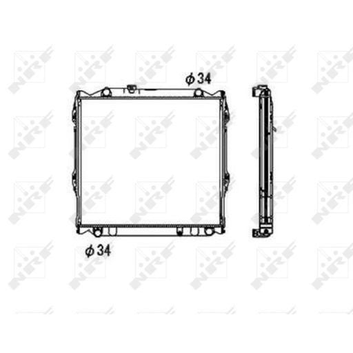 NRF Engine Radiator 53708