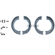 Textar Parking Brake Shoe Set 91073600