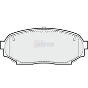 Fahren Front Brake Pad Set fits Mazda MX-5 1990-1998 1.6