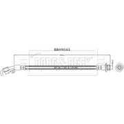 Borg & Beck Brake Hydraulic Hose Line outer BBH9043