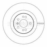 Borg & Beck 2 x Vented Front Brake Discs BBD5790S-x2