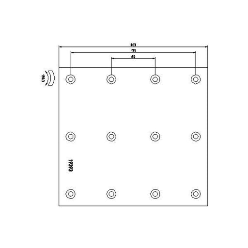 Textar Textar Cv Brake Lining Set 1939302