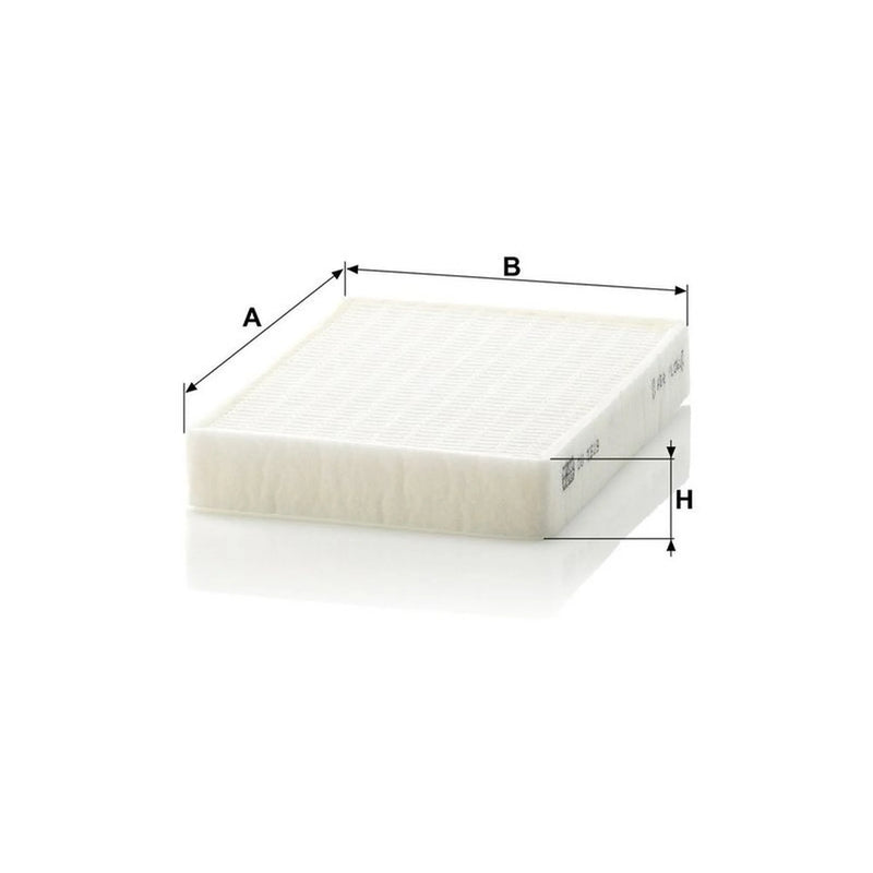 MANN-FILTER Cabin Air Filter (Pollen Filter) behind the glove CU 1519