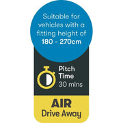 Aquila Pro 500 performance air drive away awning 12010842000001 - Westfield - Van Life Living