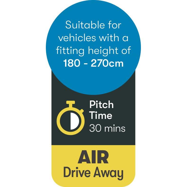 Aquila Pro 500 performance air drive away awning 12010842000001 - Westfield - Van Life Living