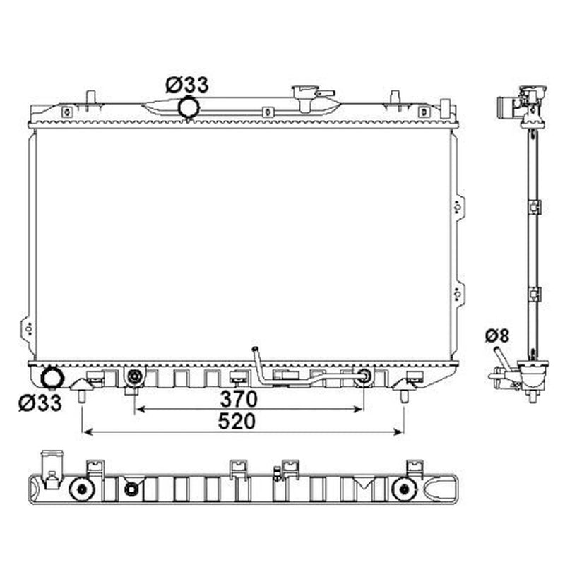 NRF Engine Radiator 53162
