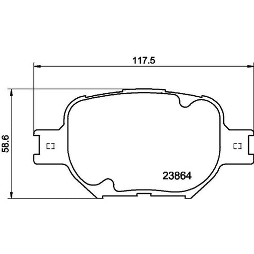 Mintex Front Brake Pad Set MDB2291