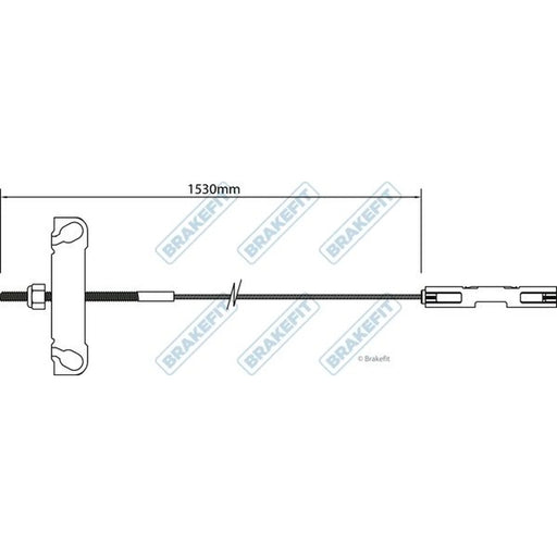 Apec Handbrake Cable Front BBC3178