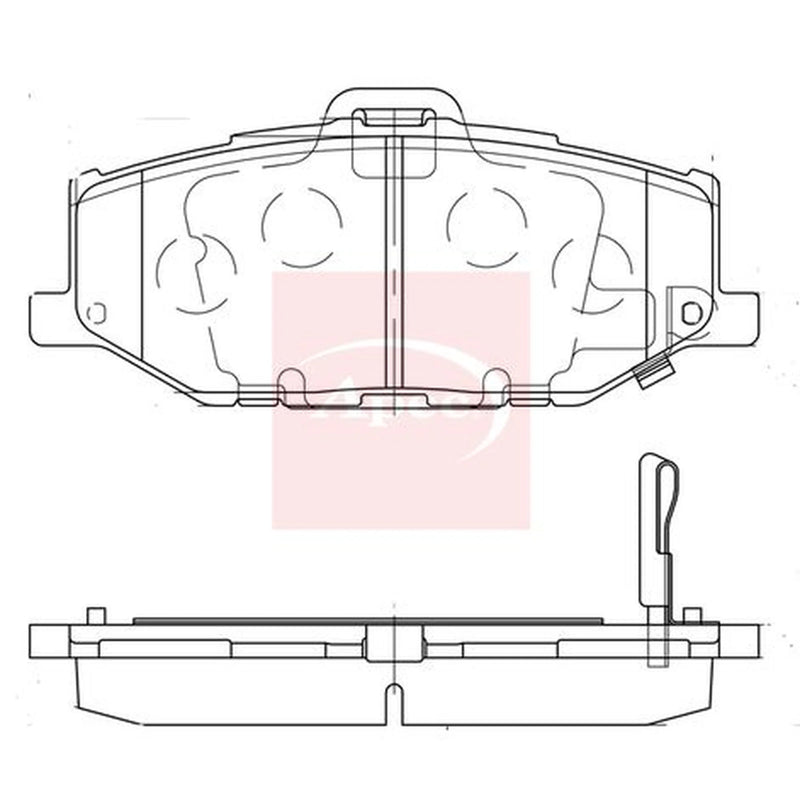 Apec Front Brake Pad Set PAD2374
