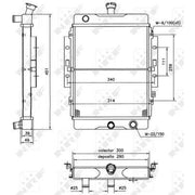 NRF Engine Radiator 52123