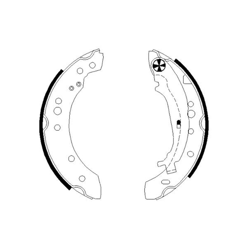 Mintex Brake Shoe Set Axle Kit MFR580
